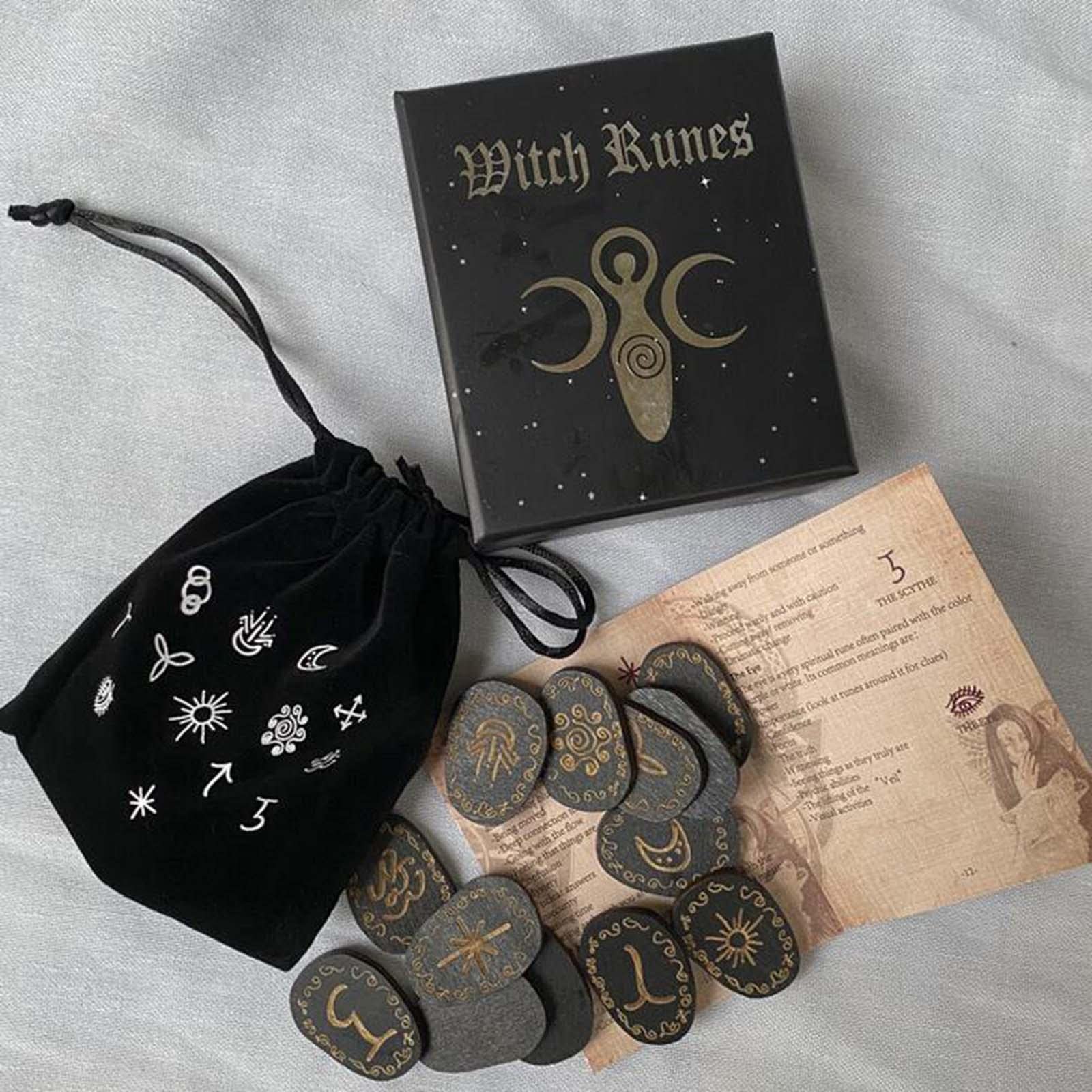 Wiccan Witch Runes Witches Runes Engraved Symbol, Fortune Telling